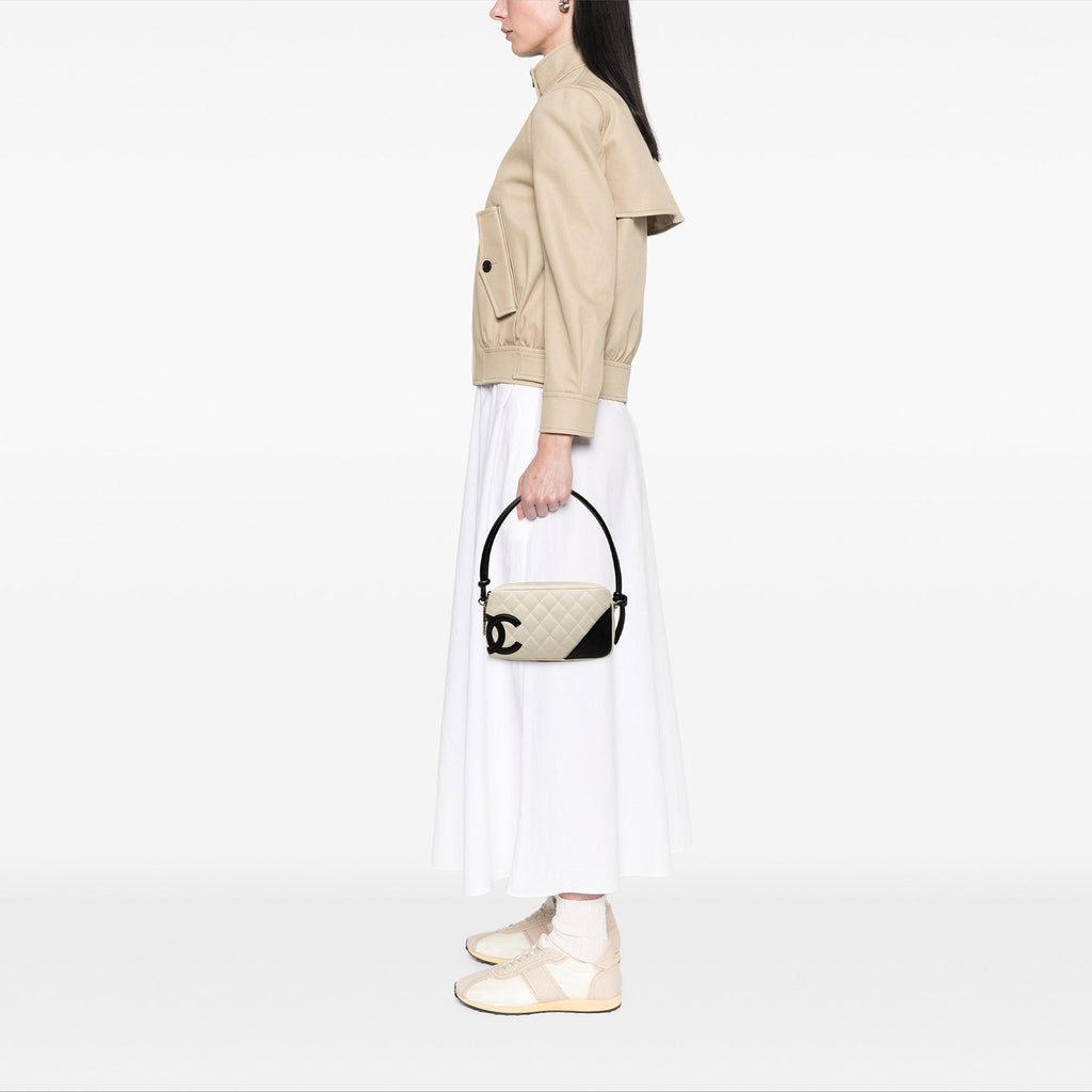 Chanel Matelassé Cuir d’agneau Cambon Ligne Pochette