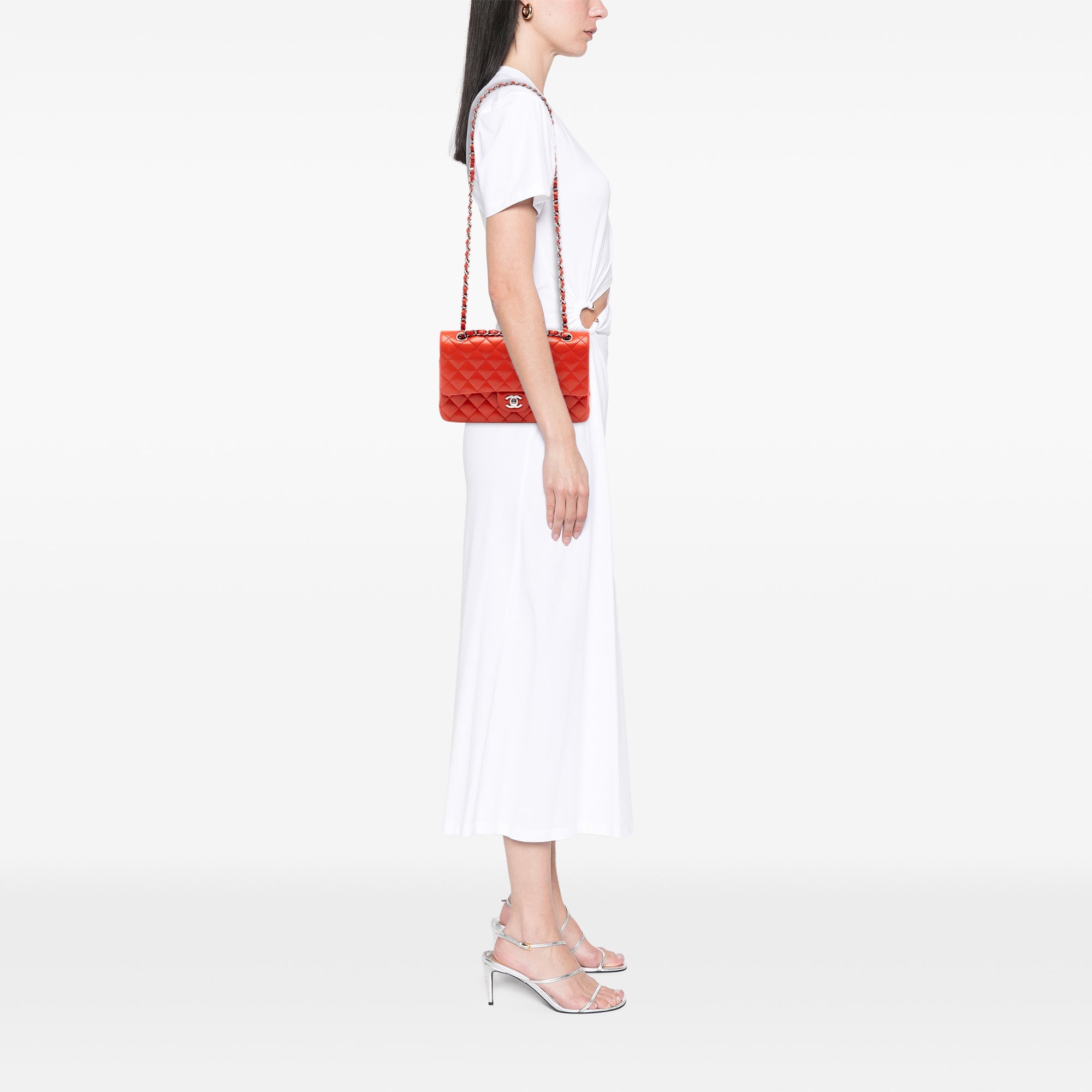 Chanel Medium Classic Cuir d’agneau Double rabat