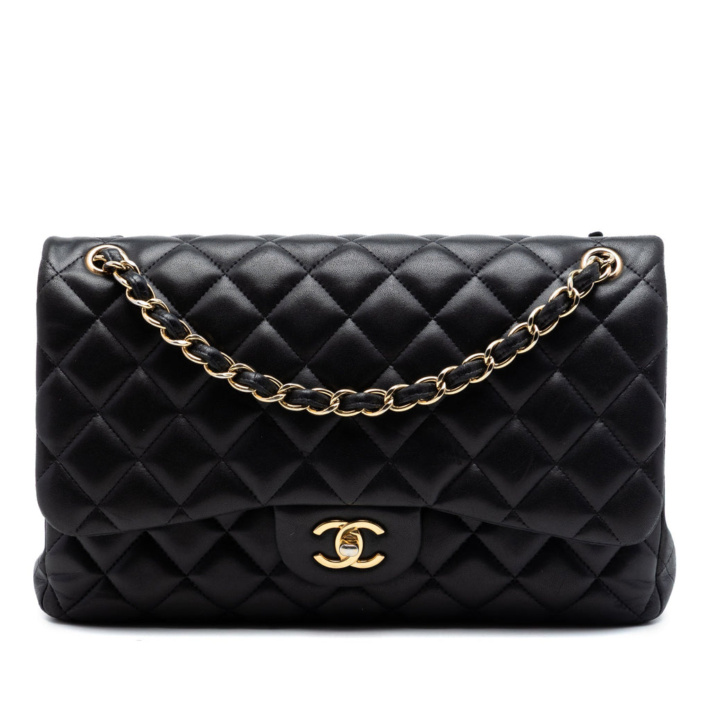 Chanel Jumbo Classic Cuir d’agneau Double rabat