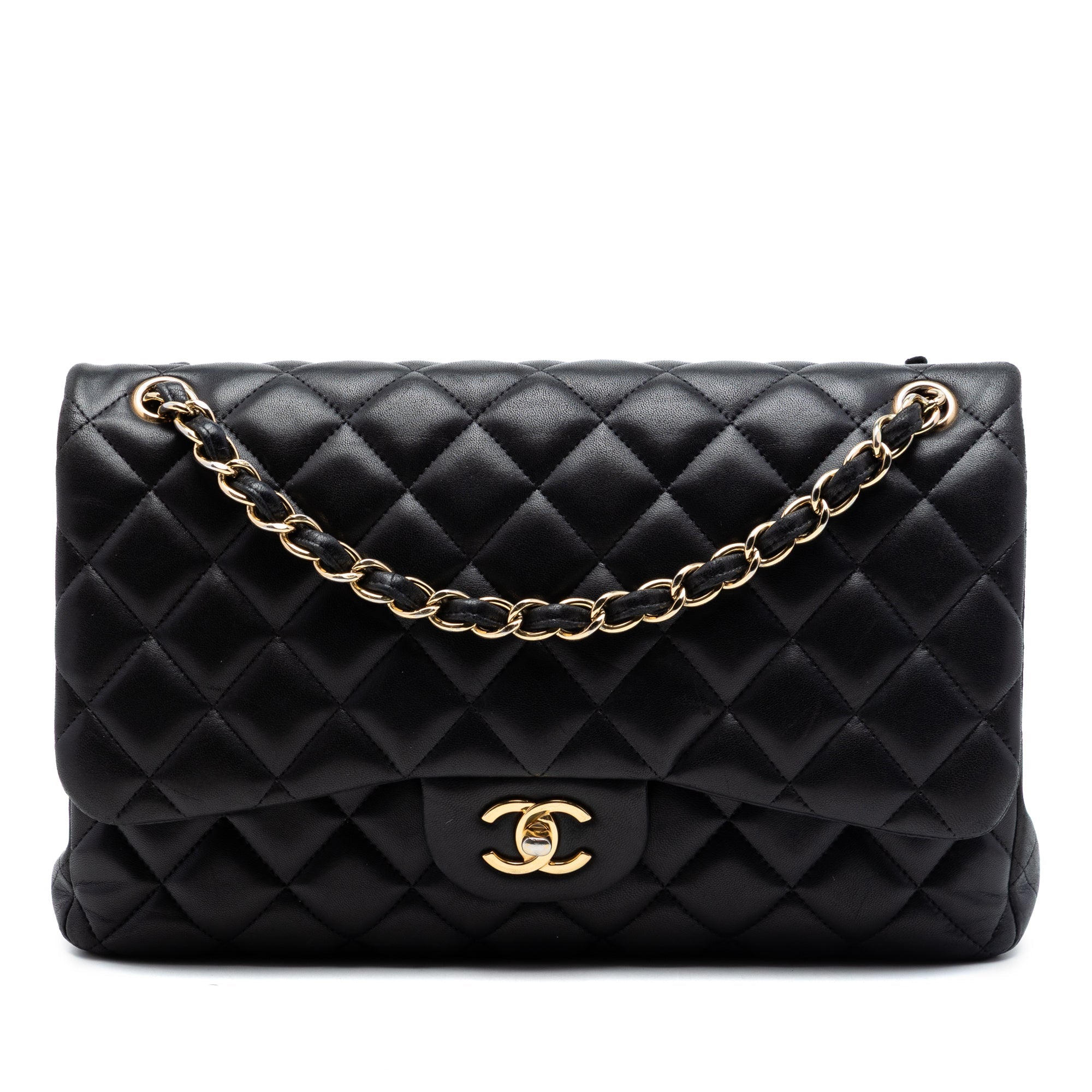 Chanel Jumbo Classic Cuir d’agneau Double rabat