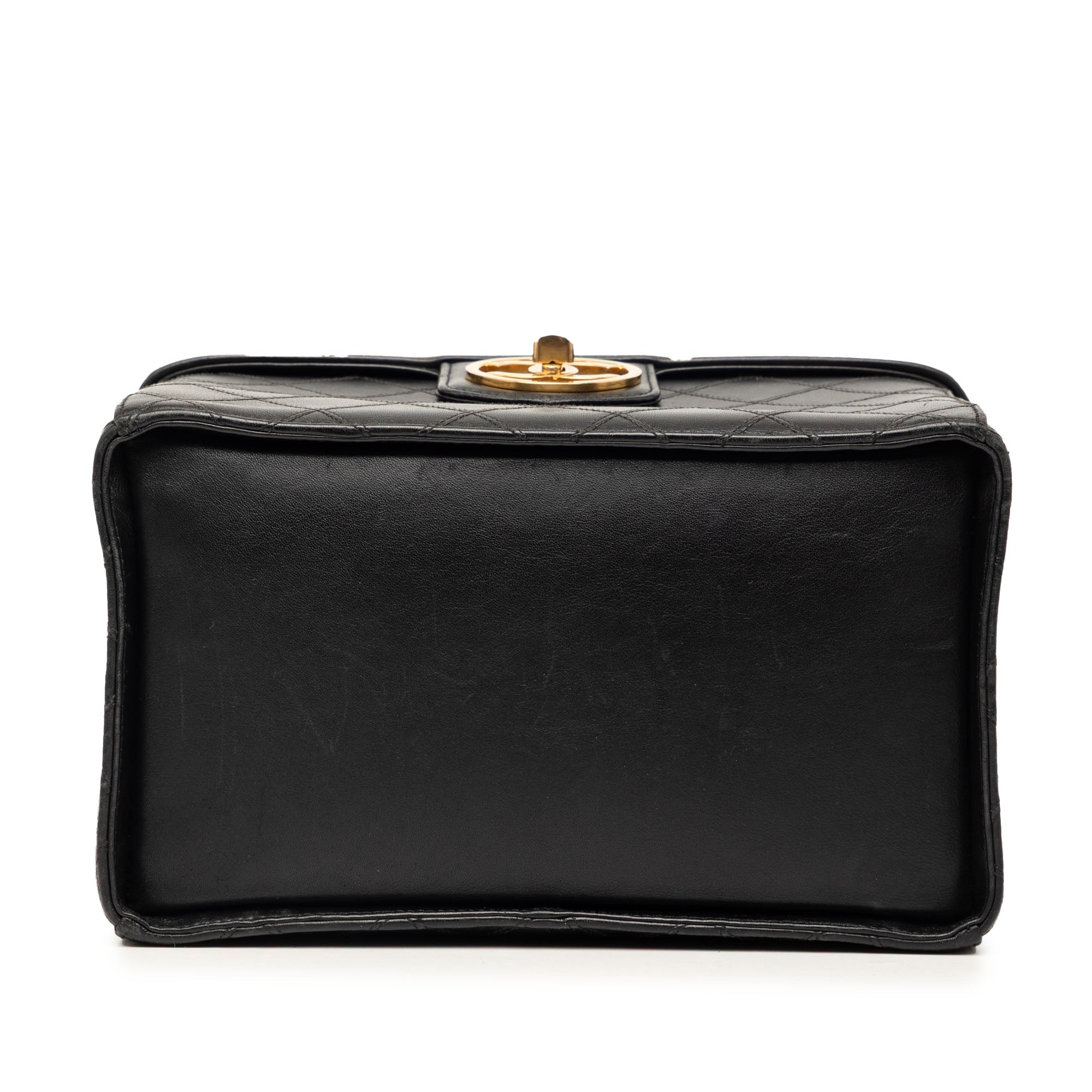 Chanel CC Surpiqué Cuir de veau Turnlock Vanity