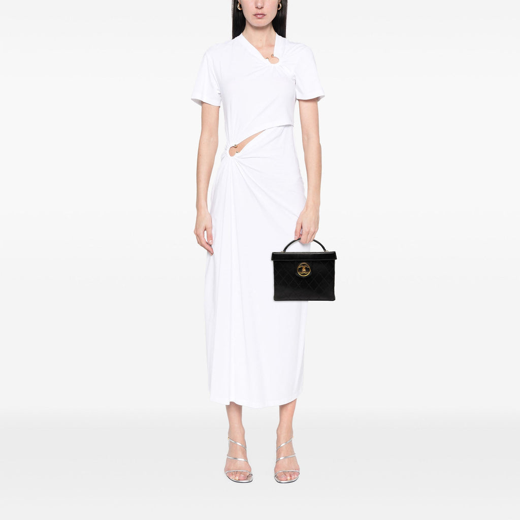 Chanel CC Surpiqué Cuir de veau Turnlock Vanity