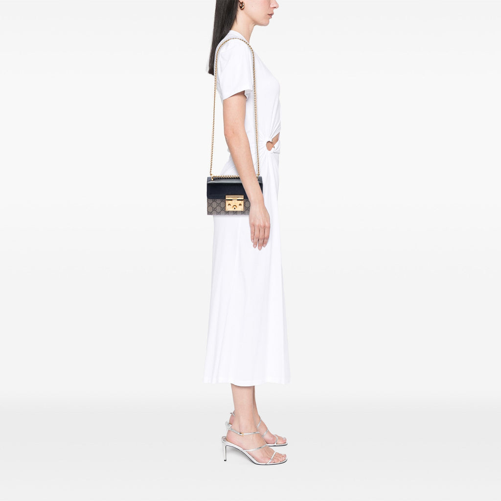 Gucci Small GG Supreme Padlock Sac porté croisé