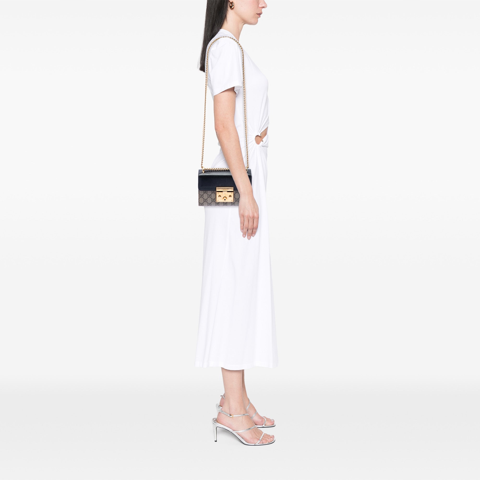 Gucci Small GG Supreme Padlock Sac porté croisé