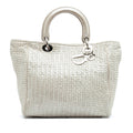 Dior Medium Woven Iridescent Cuir de veau Soft Lady Dior