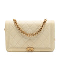 Chanel Matelassé Caviar Boy Wallet on Chain
