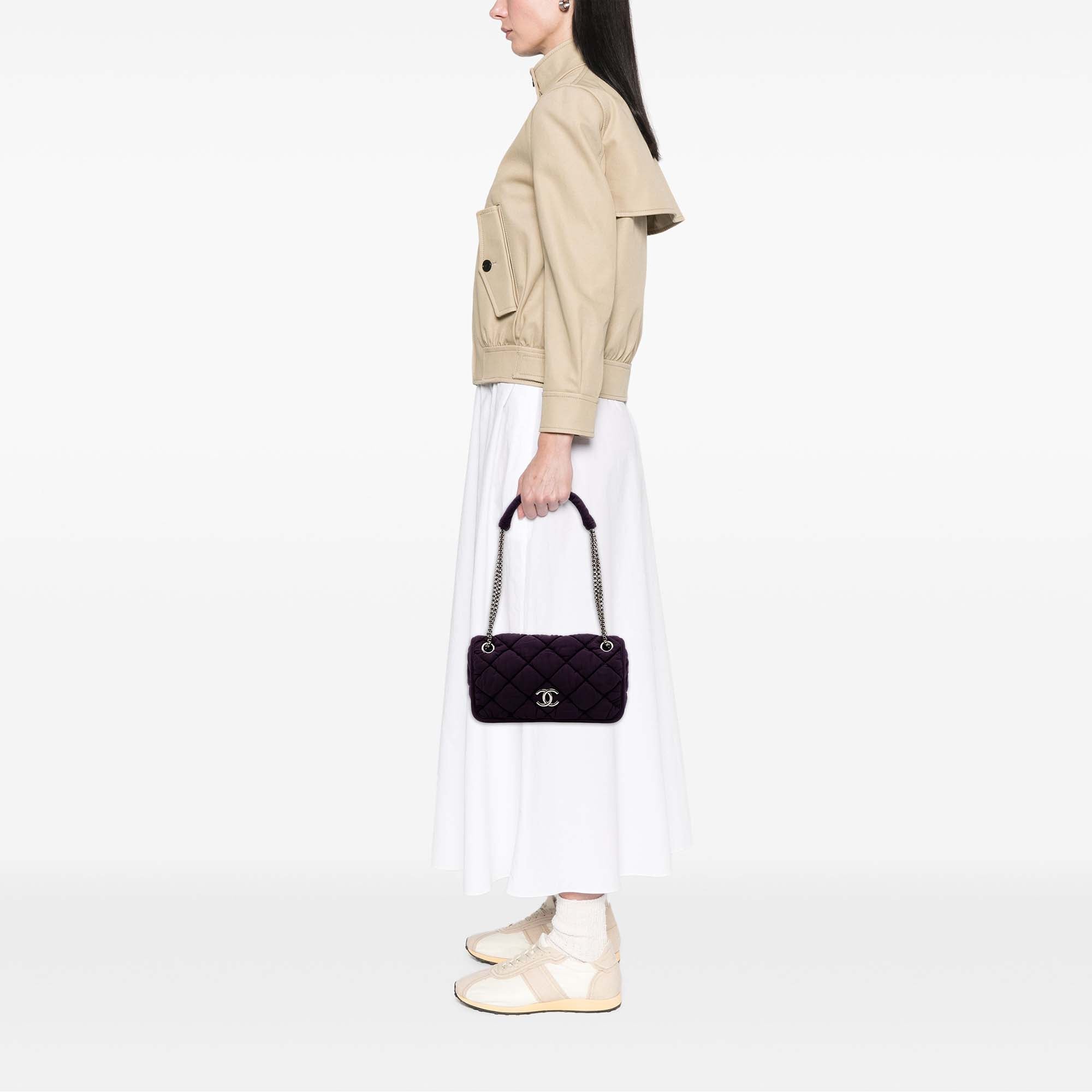 Chanel Small Matelassé Nylon Bubble à rabat