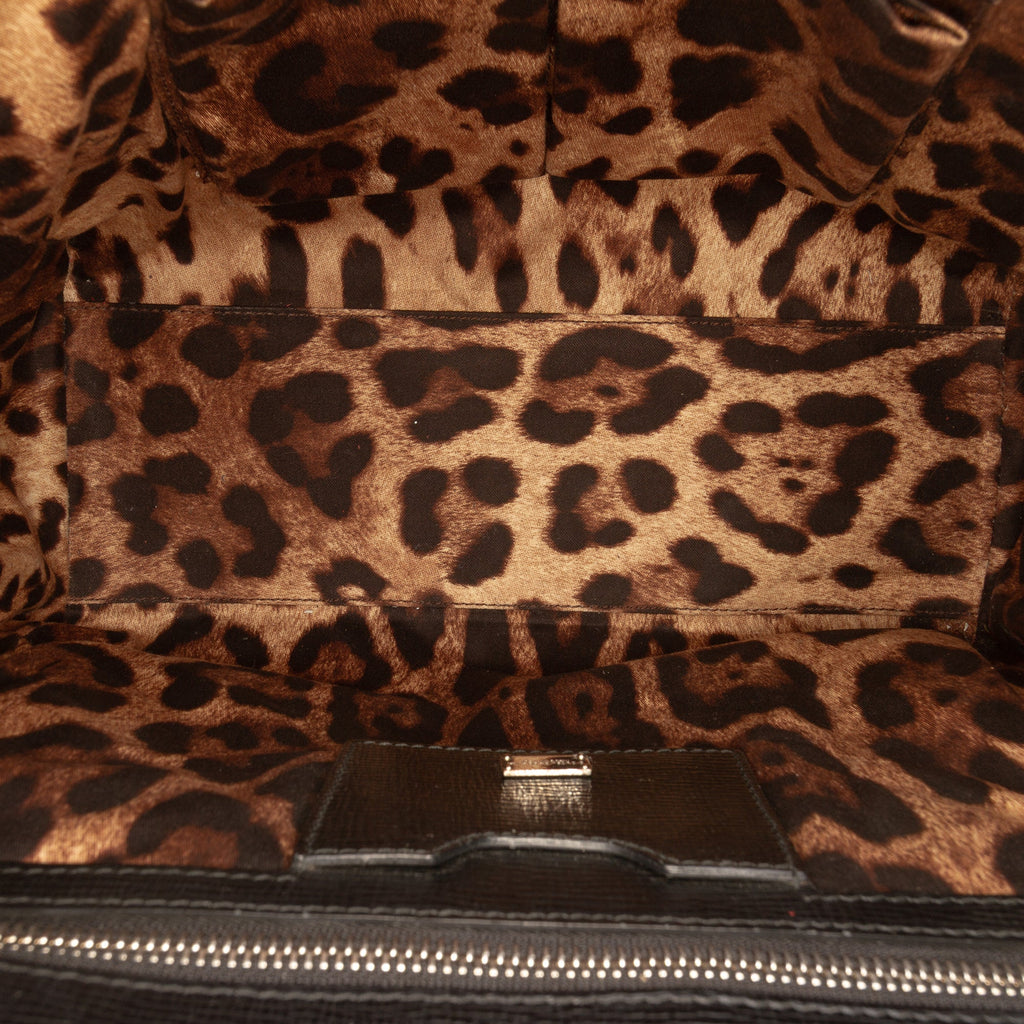 Dolce & Gabbana Large Textured Cuir de veau Miss Monica sac à anse supérieure