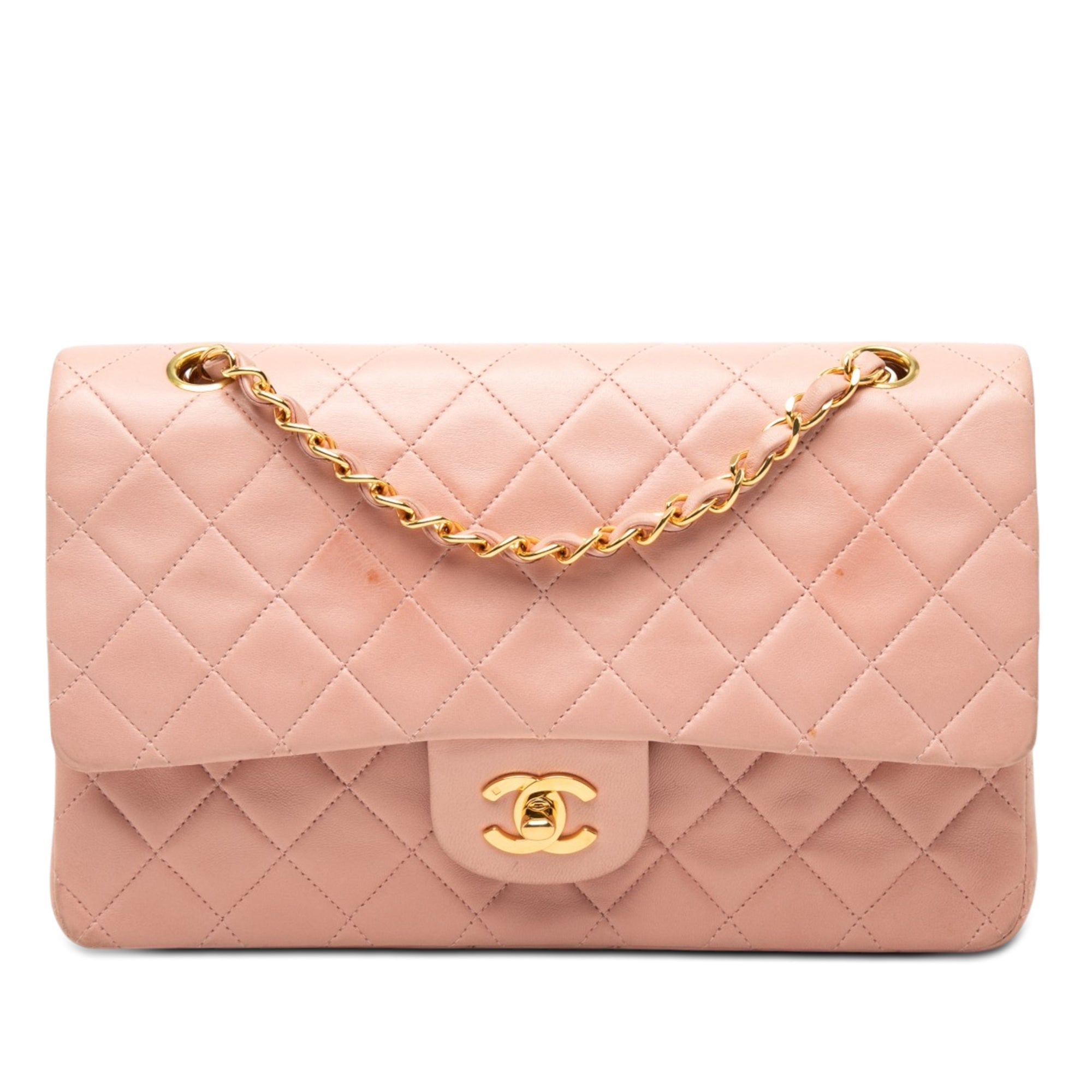 Chanel Medium Classic Cuir d’agneau Double rabat