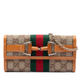 Gucci GG Toile Web Horsebit Wallet on Chain