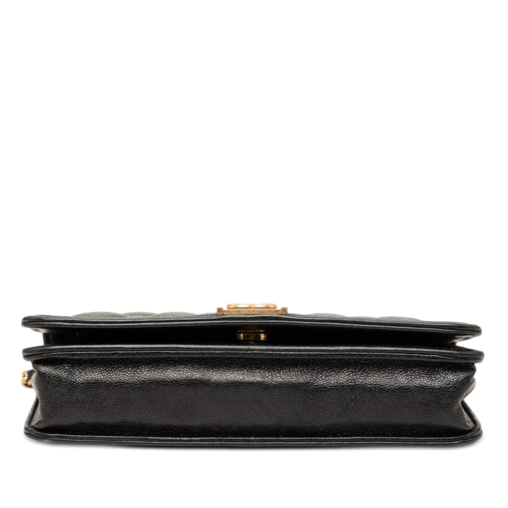Chanel Matelassé Caviar Boy Wallet on Chain