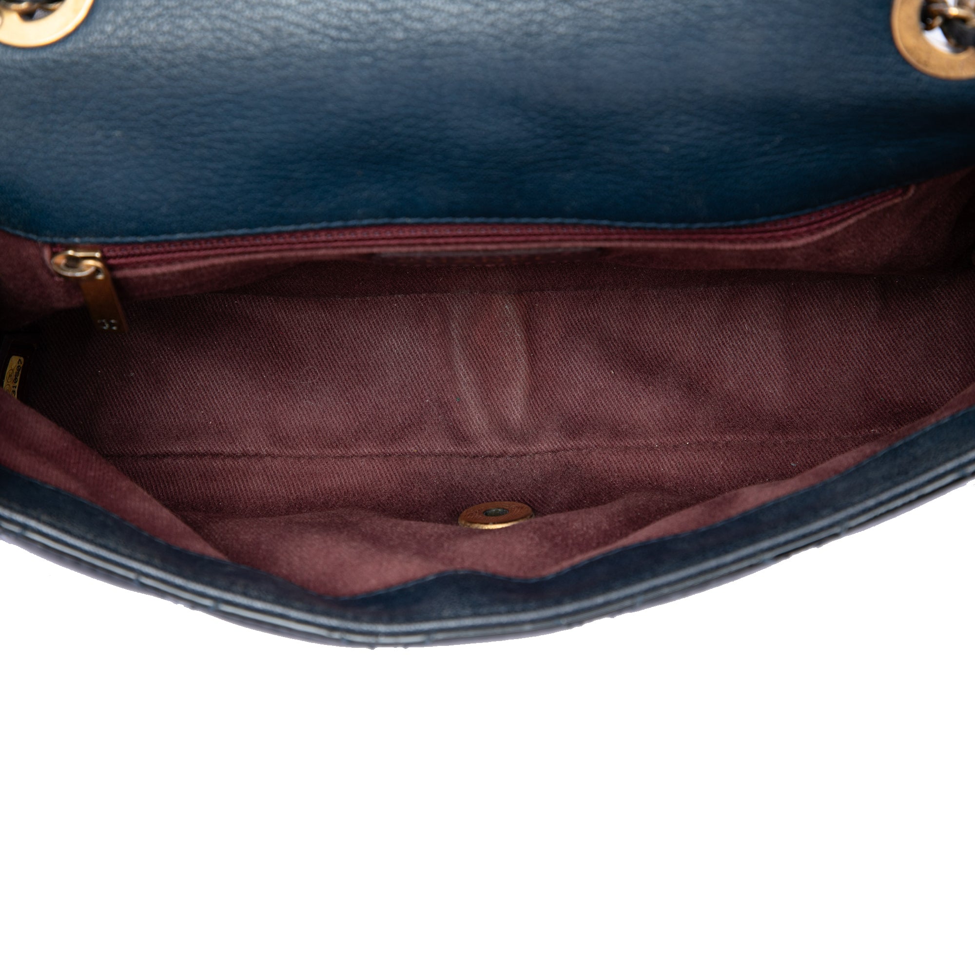 Chanel Paris Salzburg Medium Cuir verni et Cuir de chèvre CC Œillets à rabat