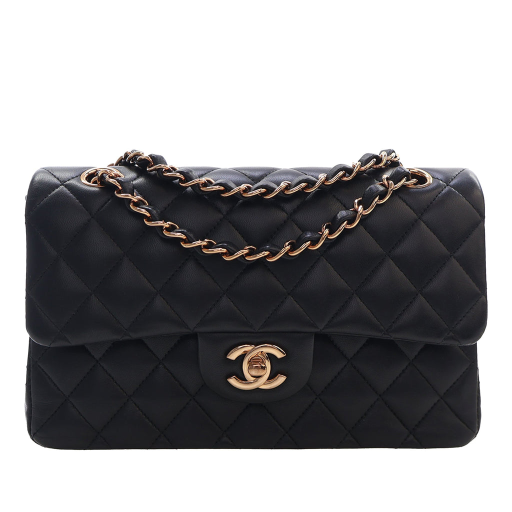 Chanel Small Classic Cuir d’agneau Double rabat