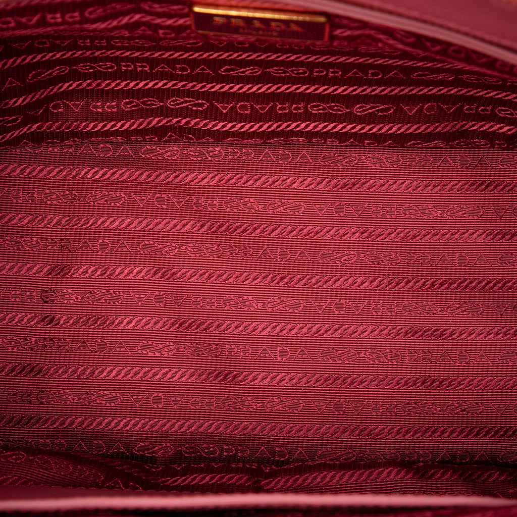 Prada Medium Saffiano Lux Galleria Double Zip Cabas