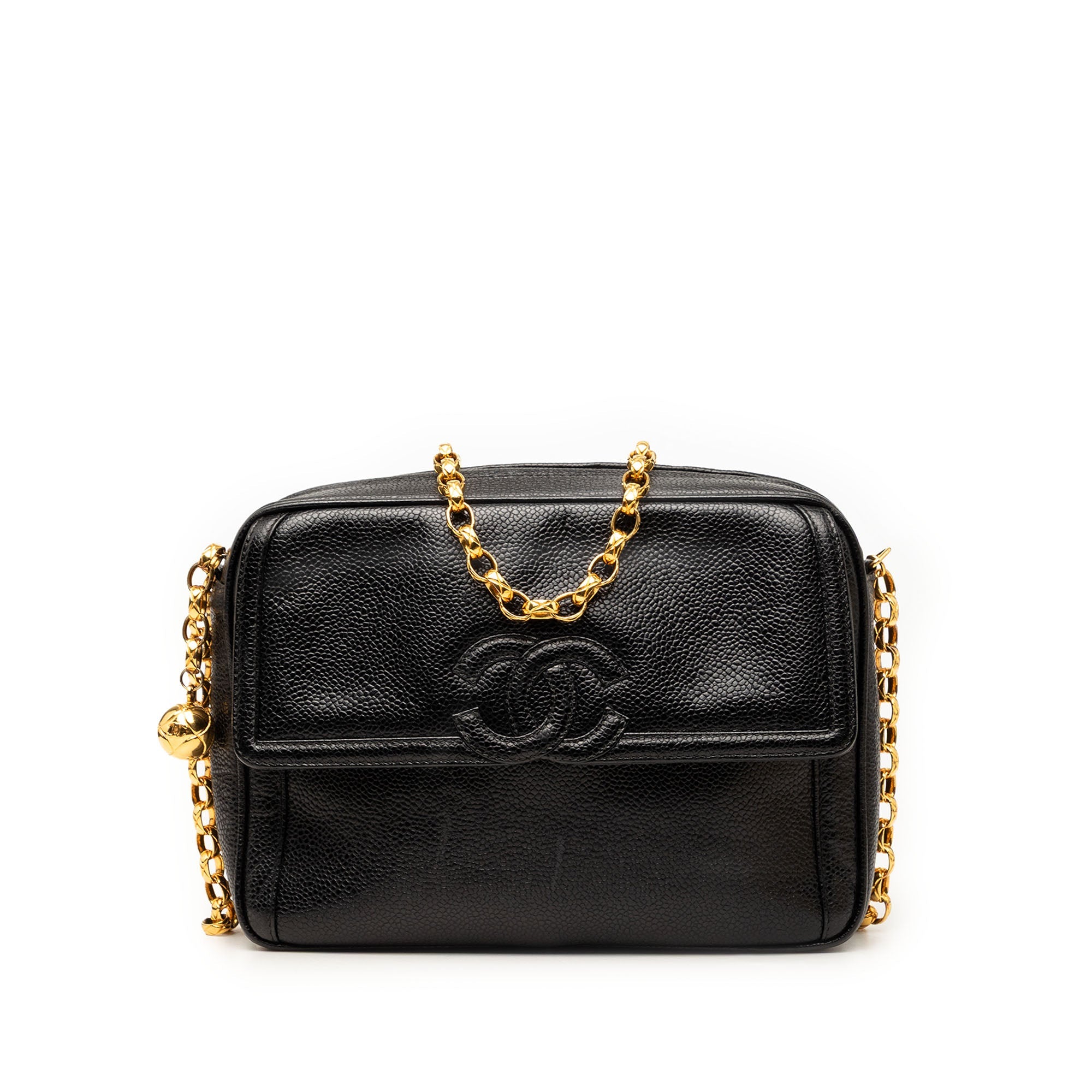 Chanel CC Caviar Front Pocket Bijoux Chain Sac caméra