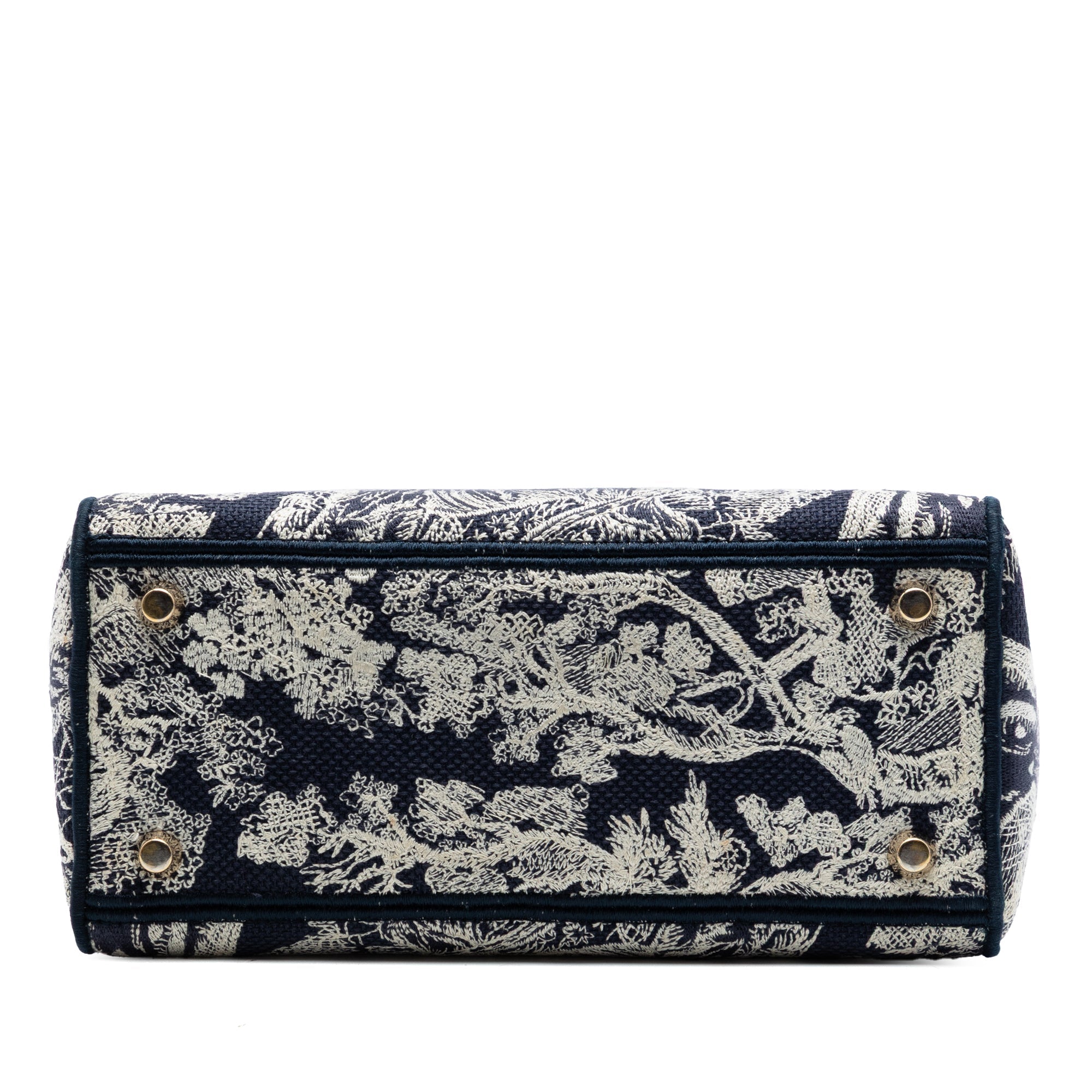 Dior Medium brodé Toile Toile de Jouy Lady D Lite