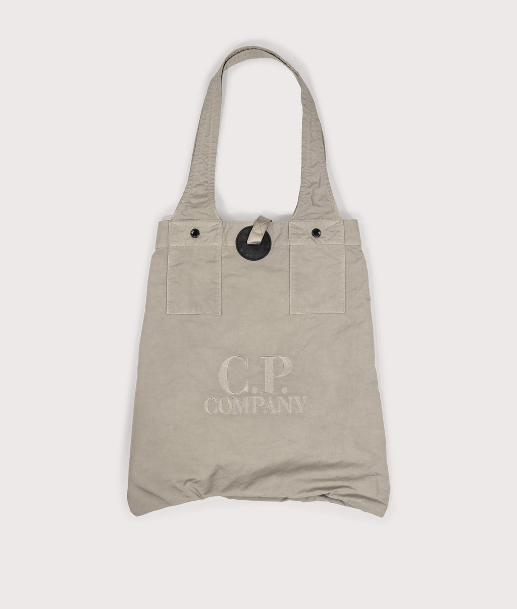 Cp Company Twill Logo Bag in Vintage Khaki with Certilogo