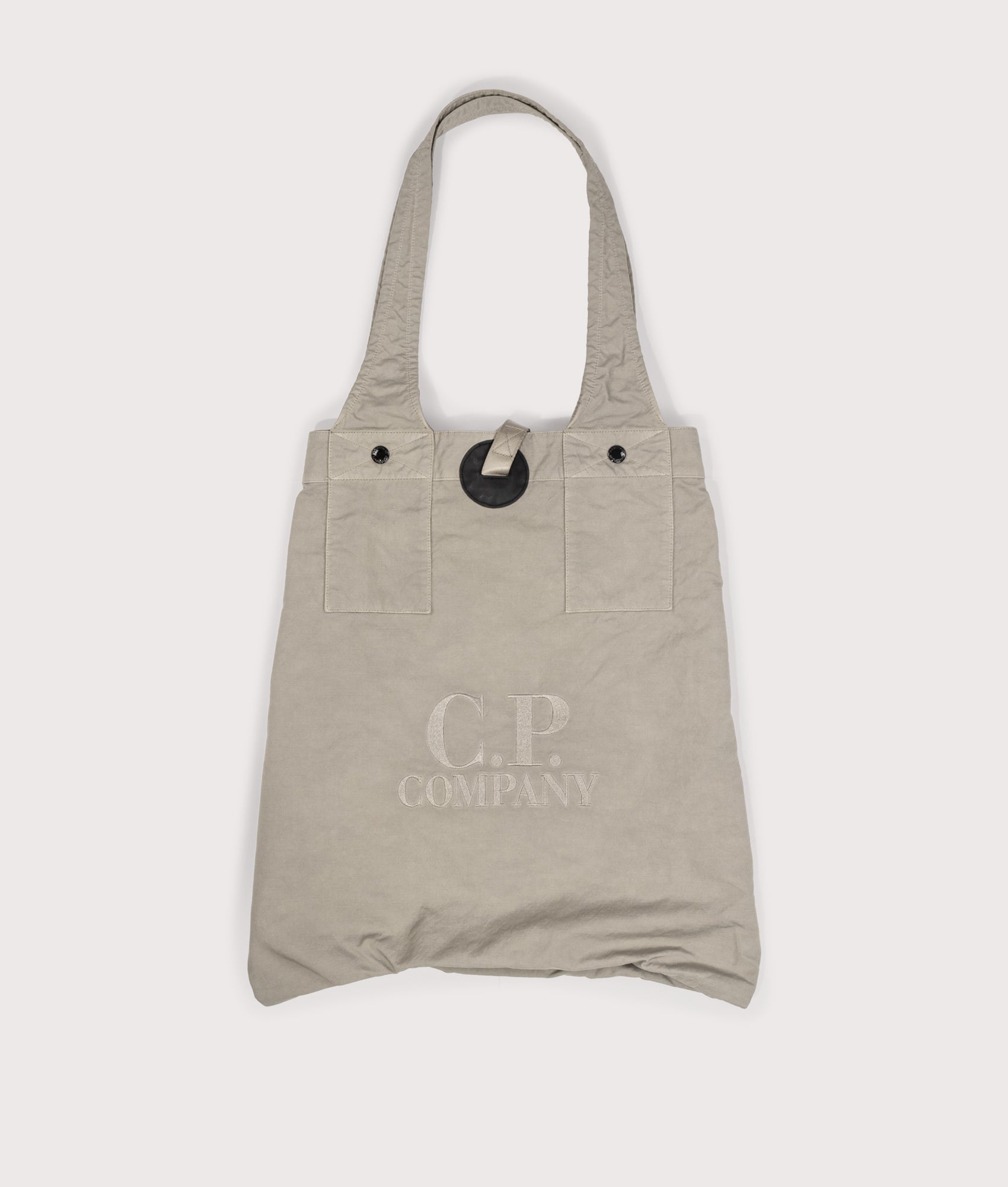 Cp Company Twill Logo Bag in Vintage Khaki with Certilogo