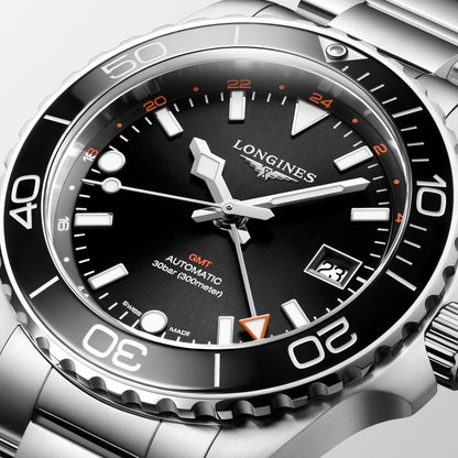 HYDROCONQUEST GMT 41 MM Black *