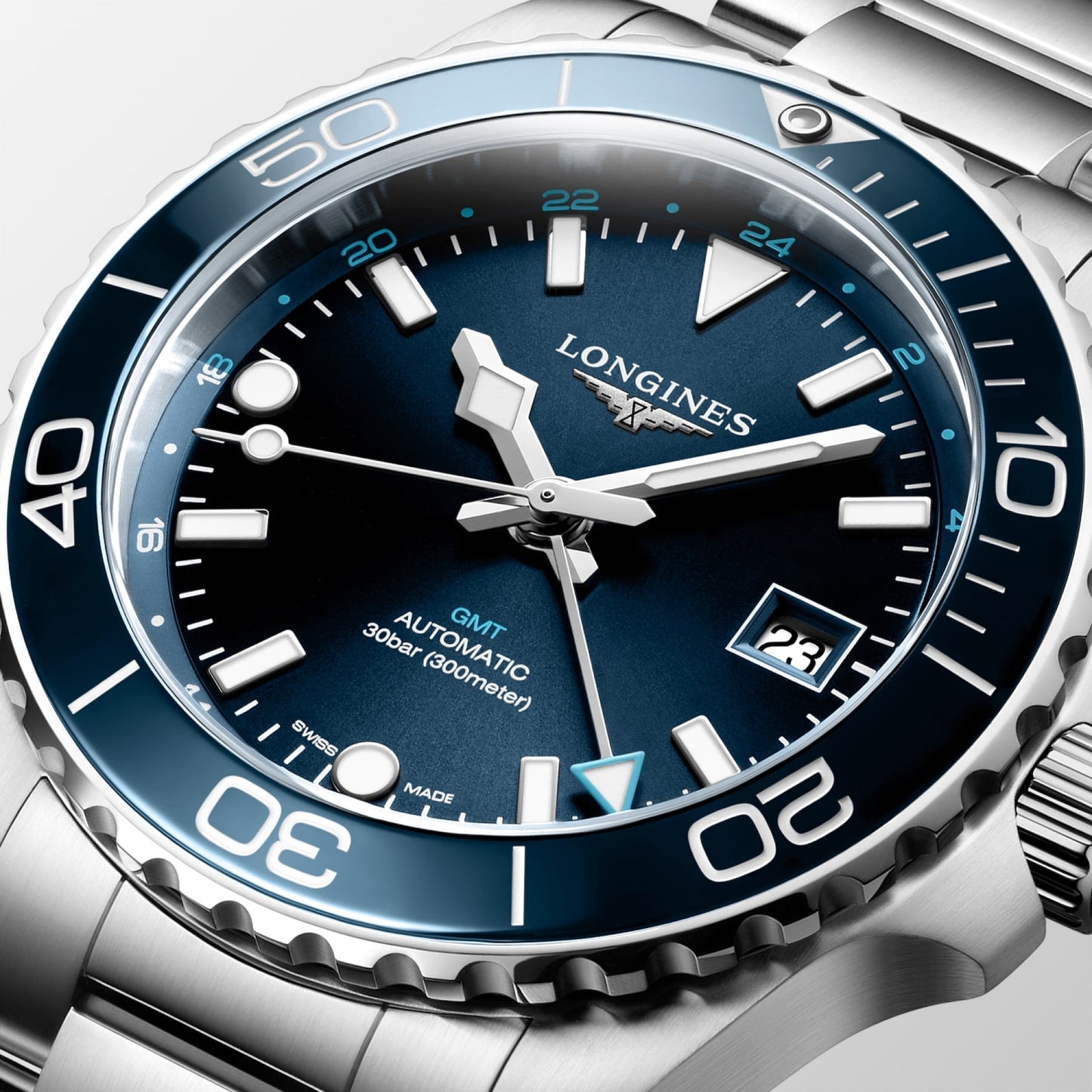 HYDROCONQUEST GMT 41 MM Blue*
