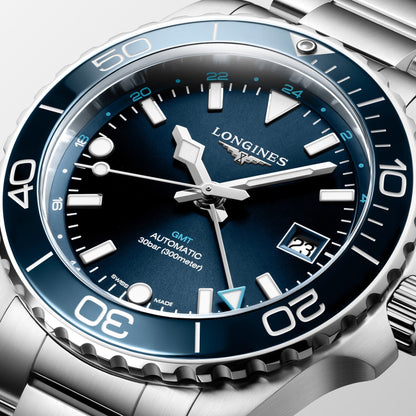 HYDROCONQUEST GMT 41 MM Blue*