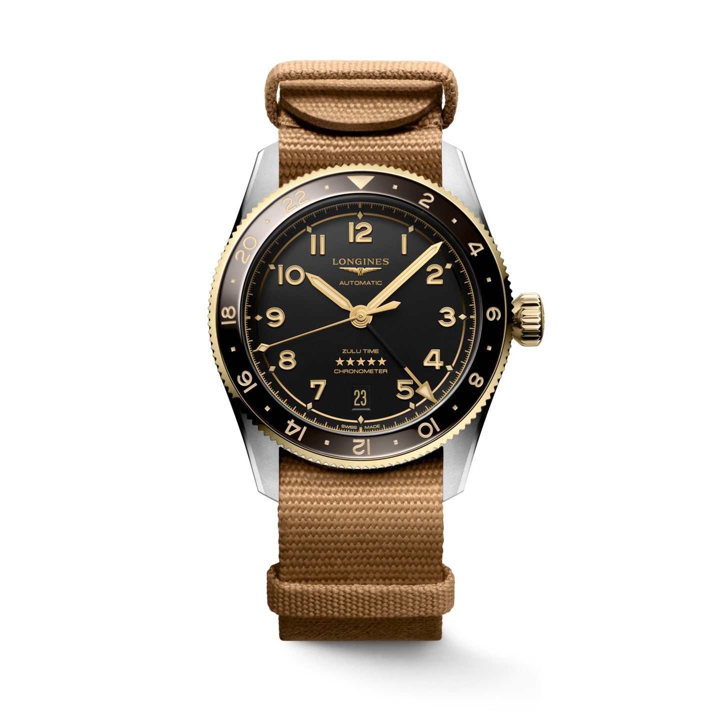 SPIRIT ZULU TIME GMT 39 MM Anthracite on NATO strap*