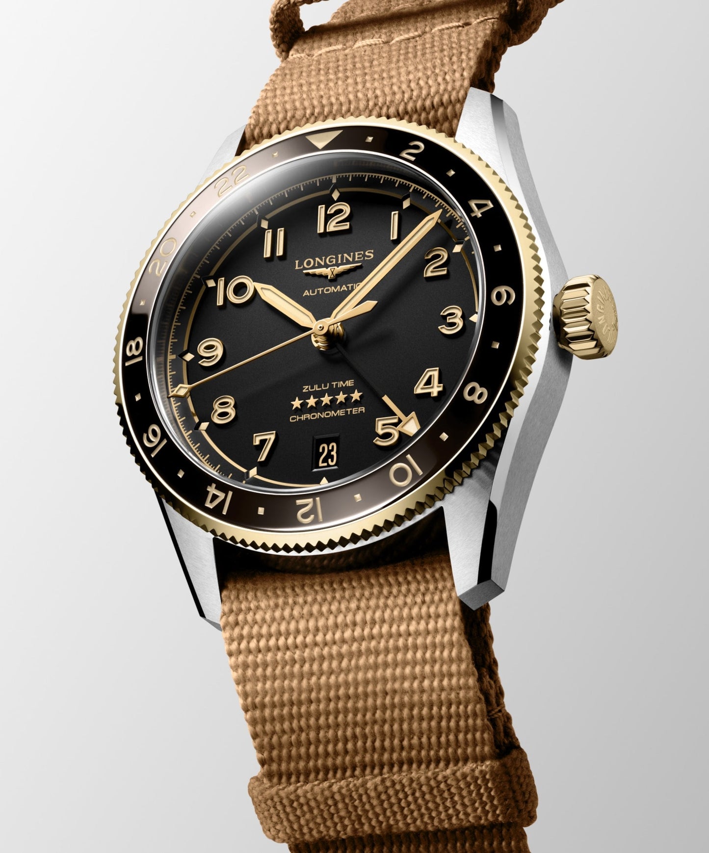SPIRIT ZULU TIME GMT 39 MM Anthracite on NATO strap*