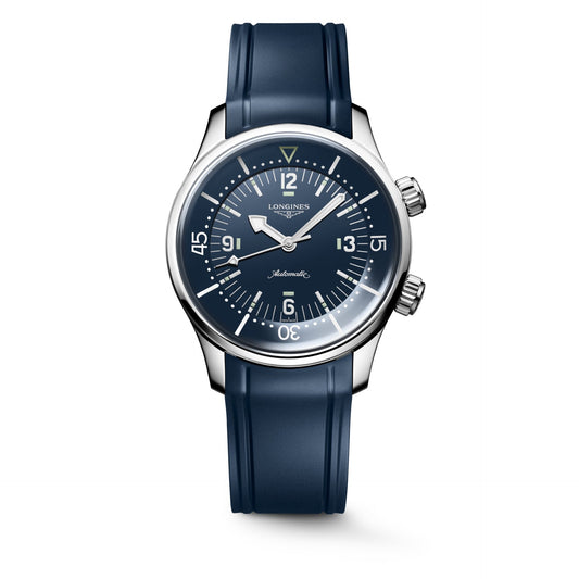 LEGEND DIVER 39 mm blue rubber strap