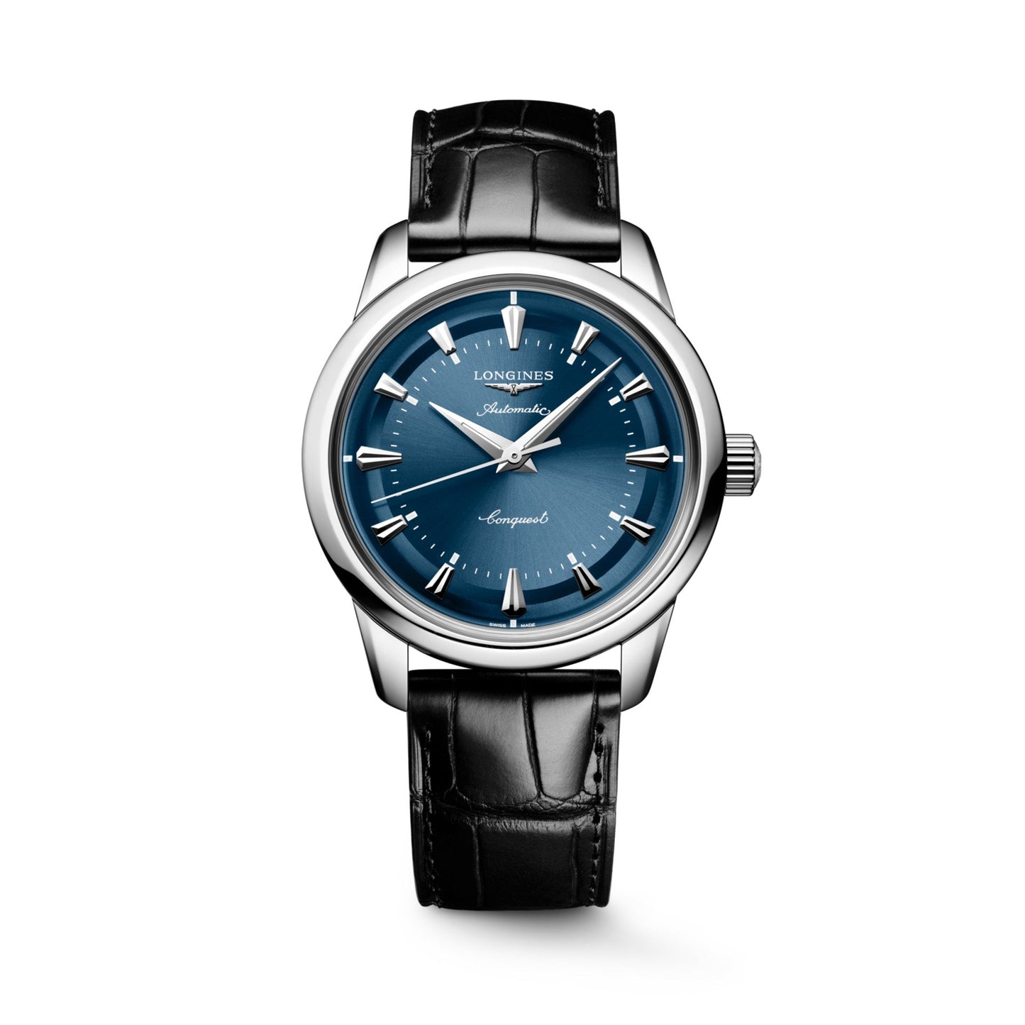 CONQUEST HERITAGE Blue on Black Strap
