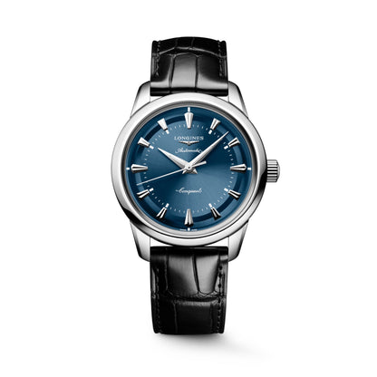 CONQUEST HERITAGE Blue on Black Strap