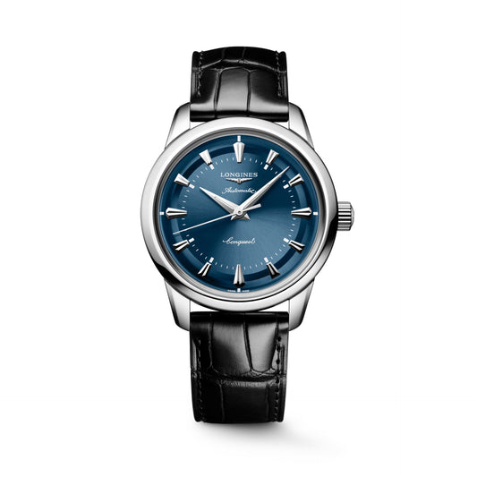 CONQUEST HERITAGE Blue on Black Strap