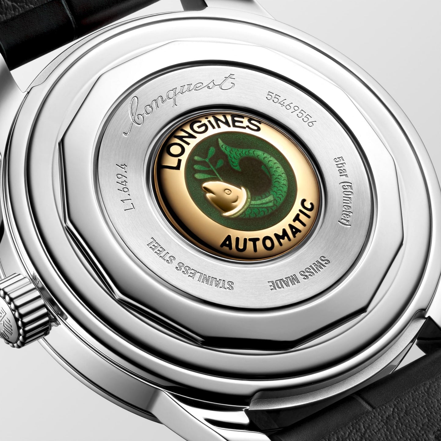 CONQUEST HERITAGE Blue on Black Strap