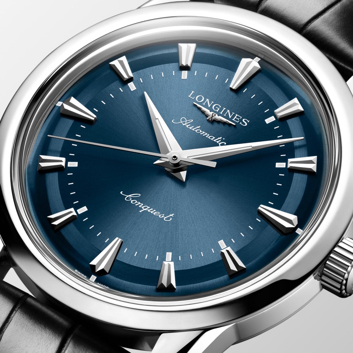 CONQUEST HERITAGE Blue on Black Strap