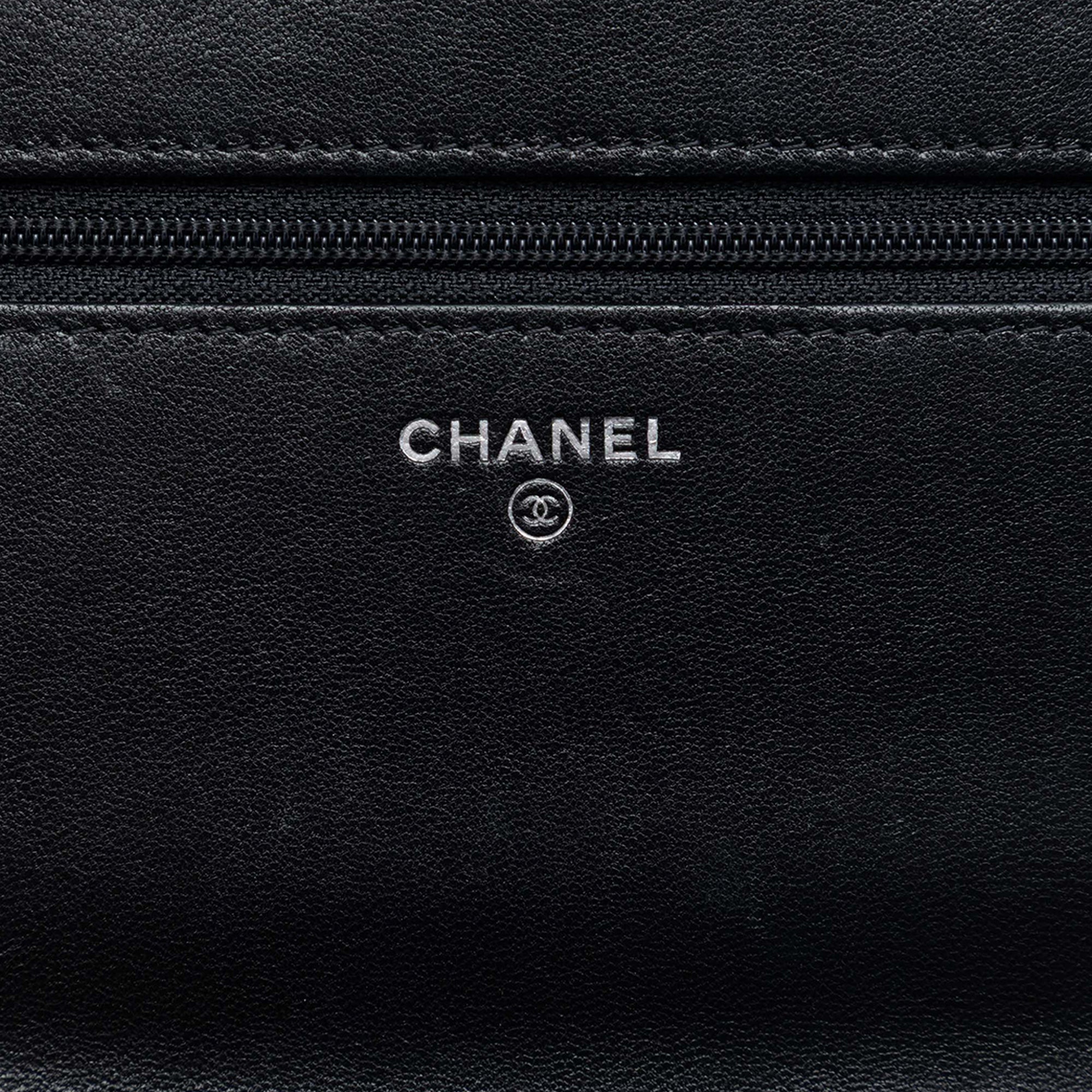 Chanel Matelassé Sheepskin Mademoiselle Wallet on Chain