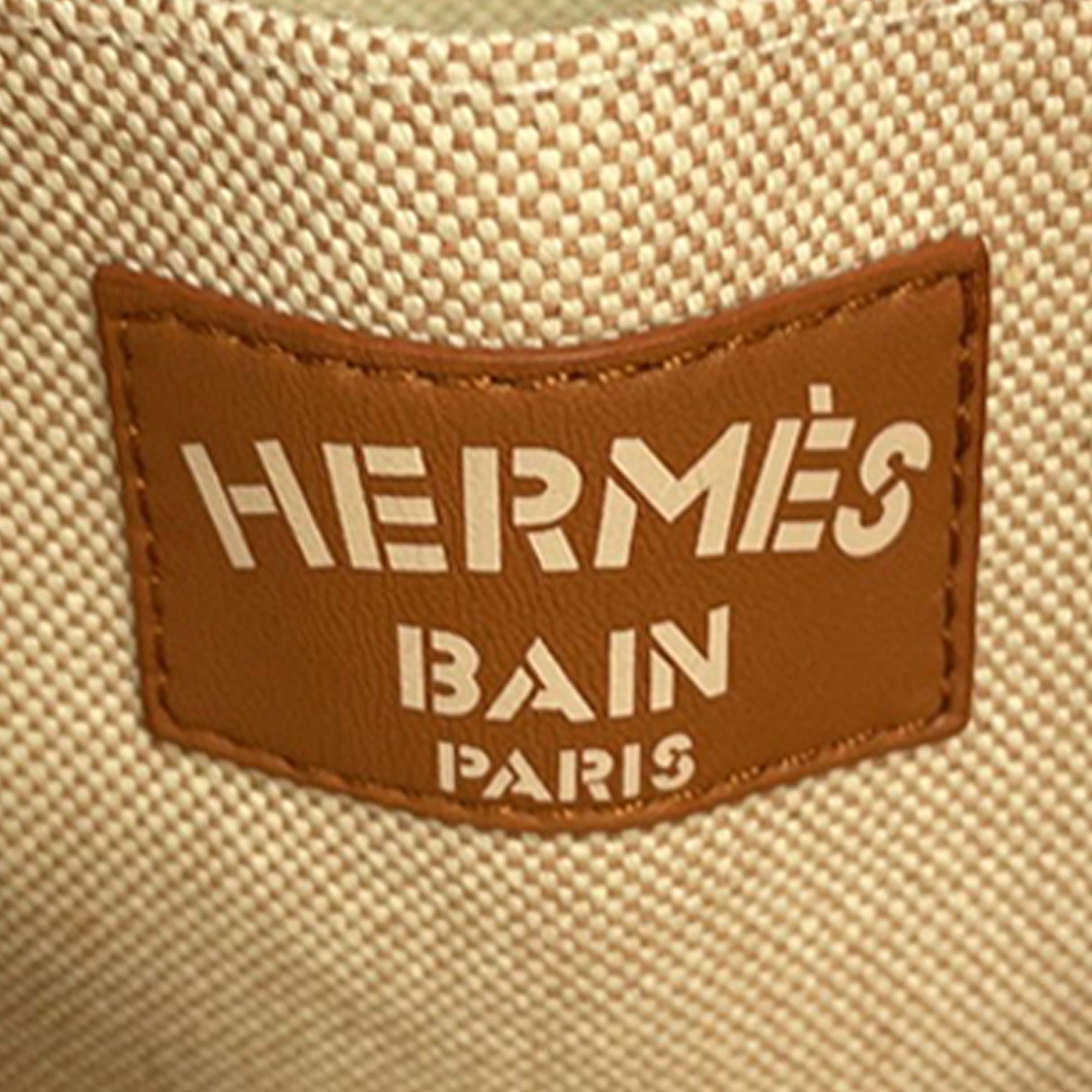 Hermès Toile Escale a la Plage Beach Sac