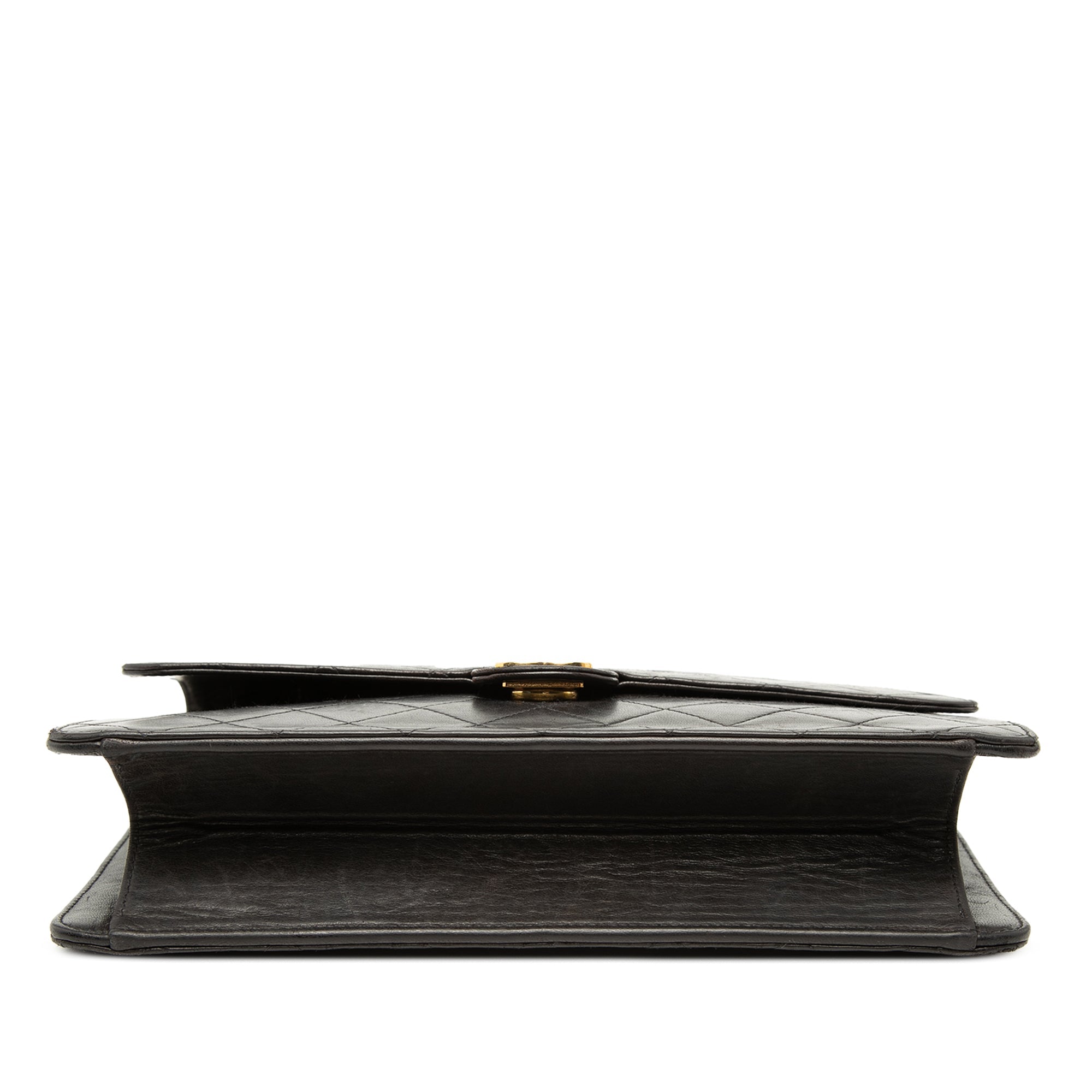 Chanel Medium CC Matelassé Cuir d’agneau Simple rabat