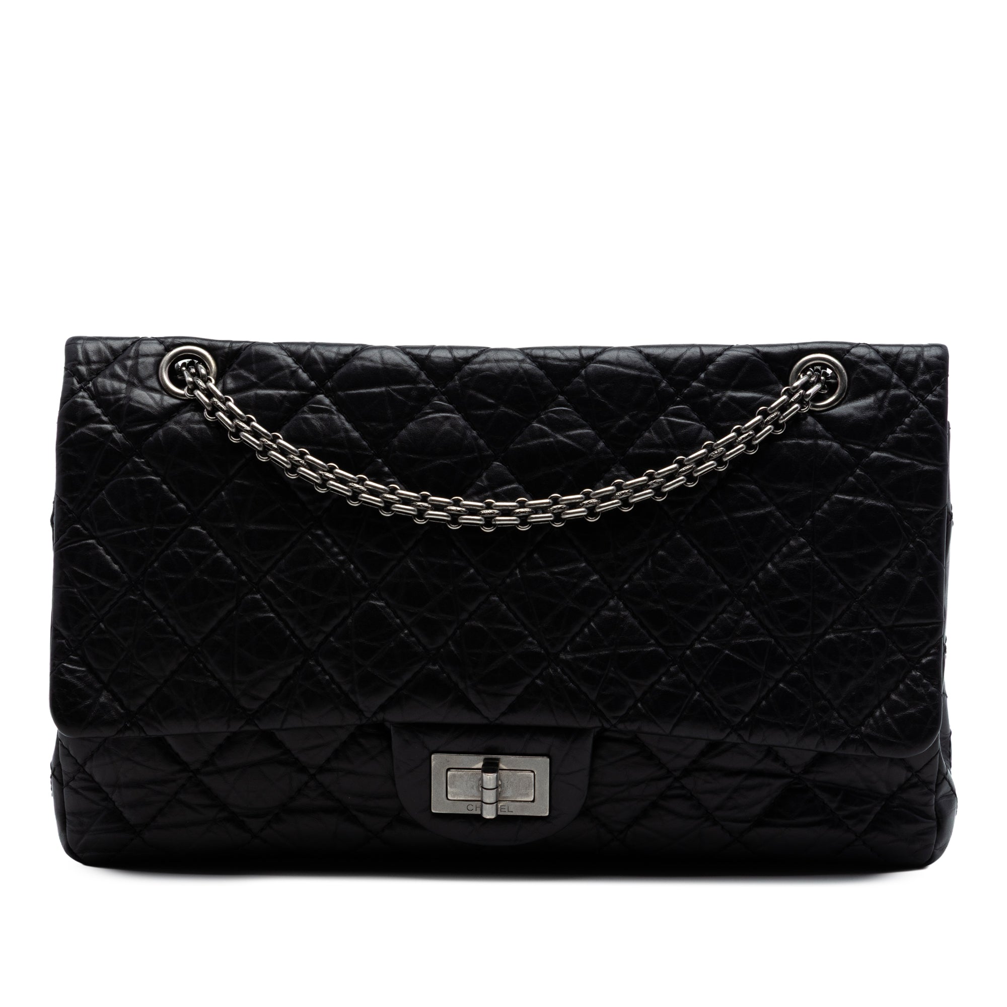 Chanel Matelassé vieilli Cuir de veau Reissue 2.55 Double rabat 227