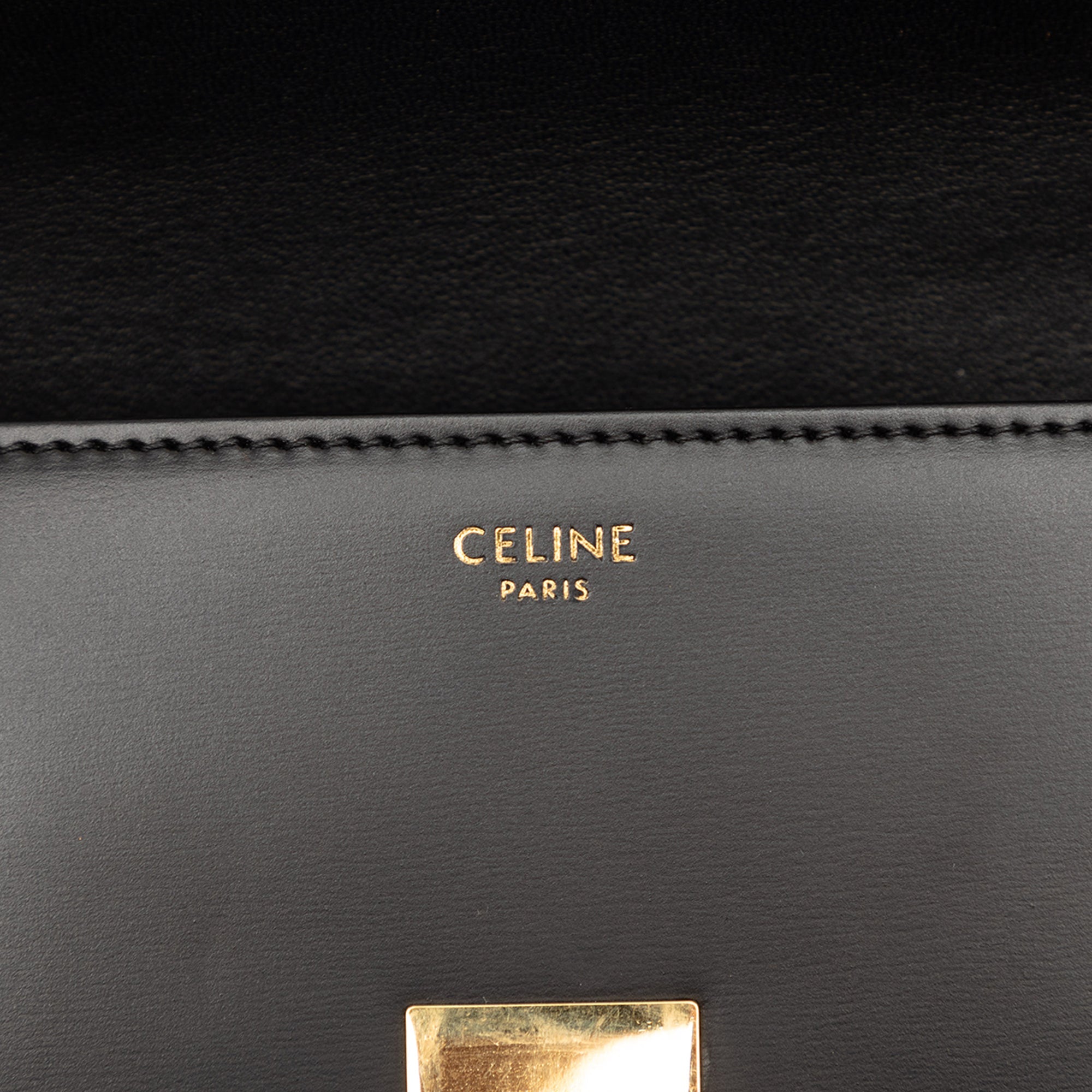 Celine brillant Cuir de veau Triomphe Claude Sac bandoulière
