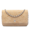 Chanel CC Lace Overlay Cuir de chèvre Wallet on Chain