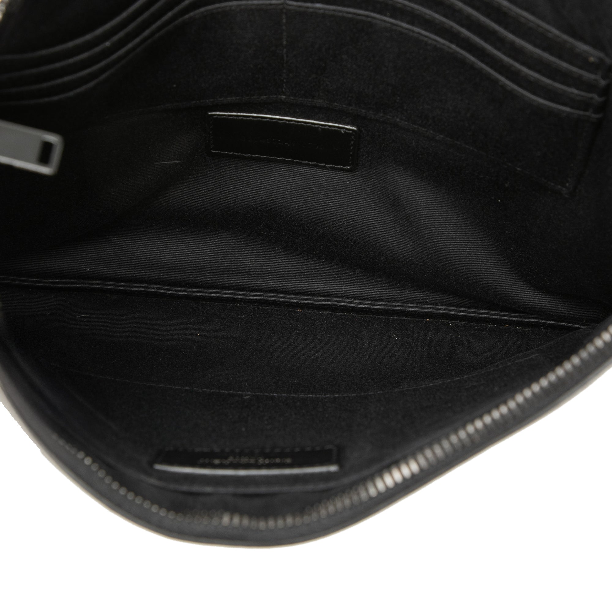 Saint Laurent Croc embossé Cuir Monogram Document Holder