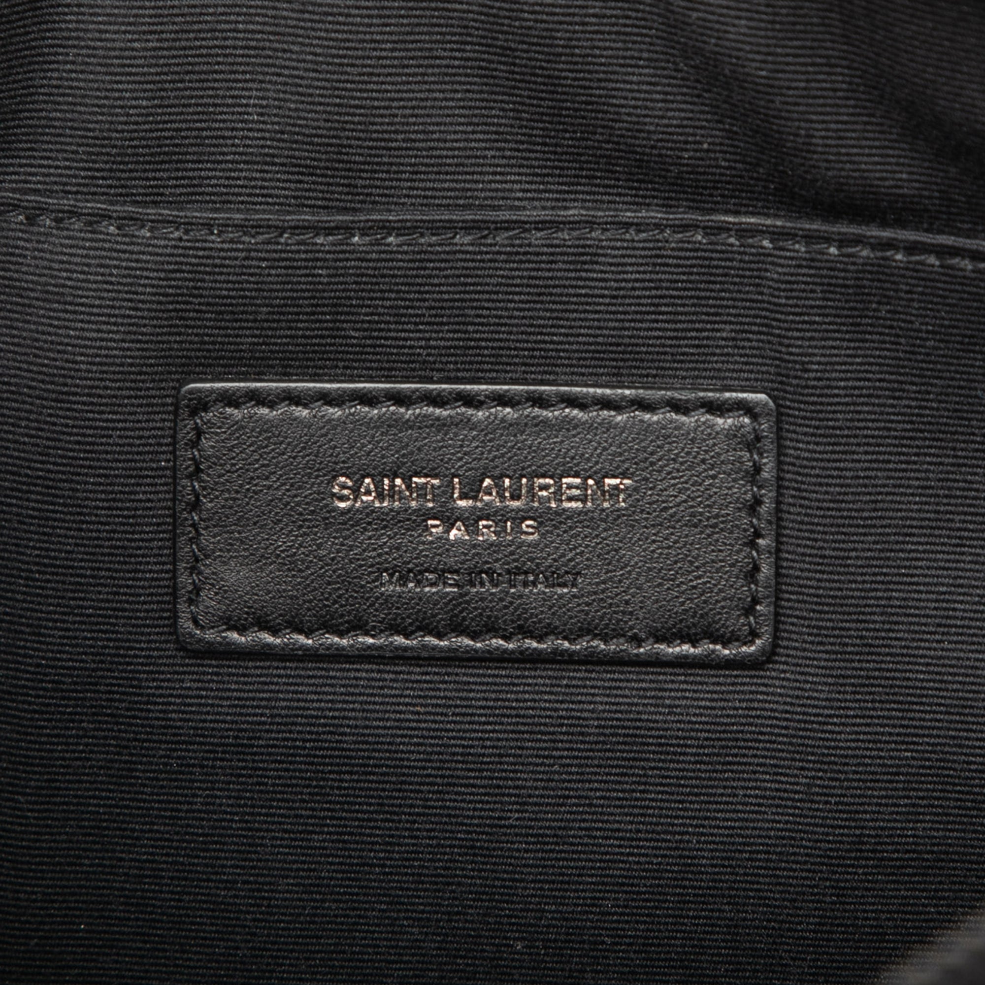 Saint Laurent Croc embossé Cuir Monogram Document Holder