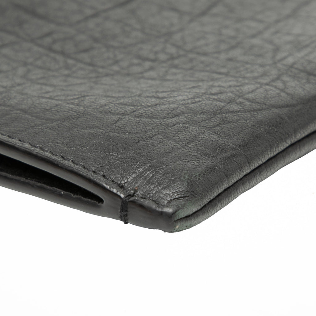 Saint Laurent Croc embossé Cuir Monogram Document Holder