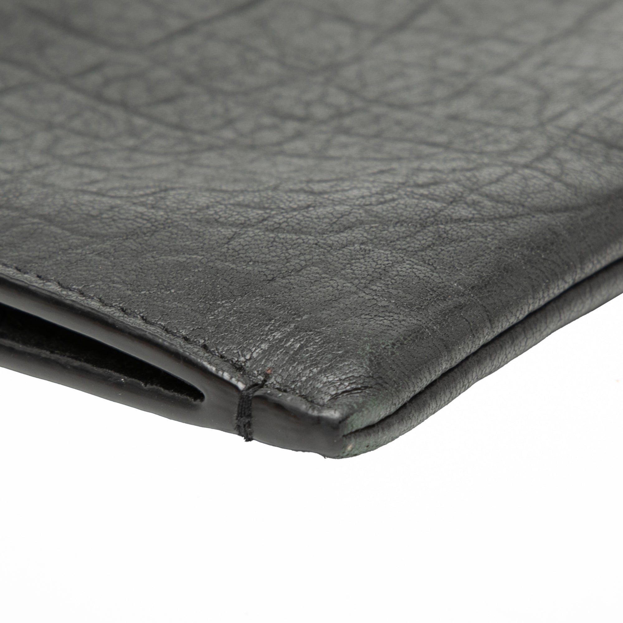 Saint Laurent Croc embossé Cuir Monogram Document Holder