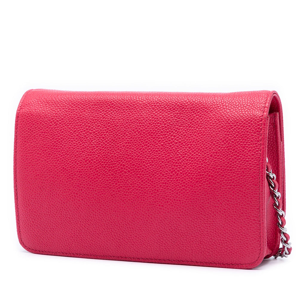 Chanel Caviar Bicolor CC Wallet on Chain