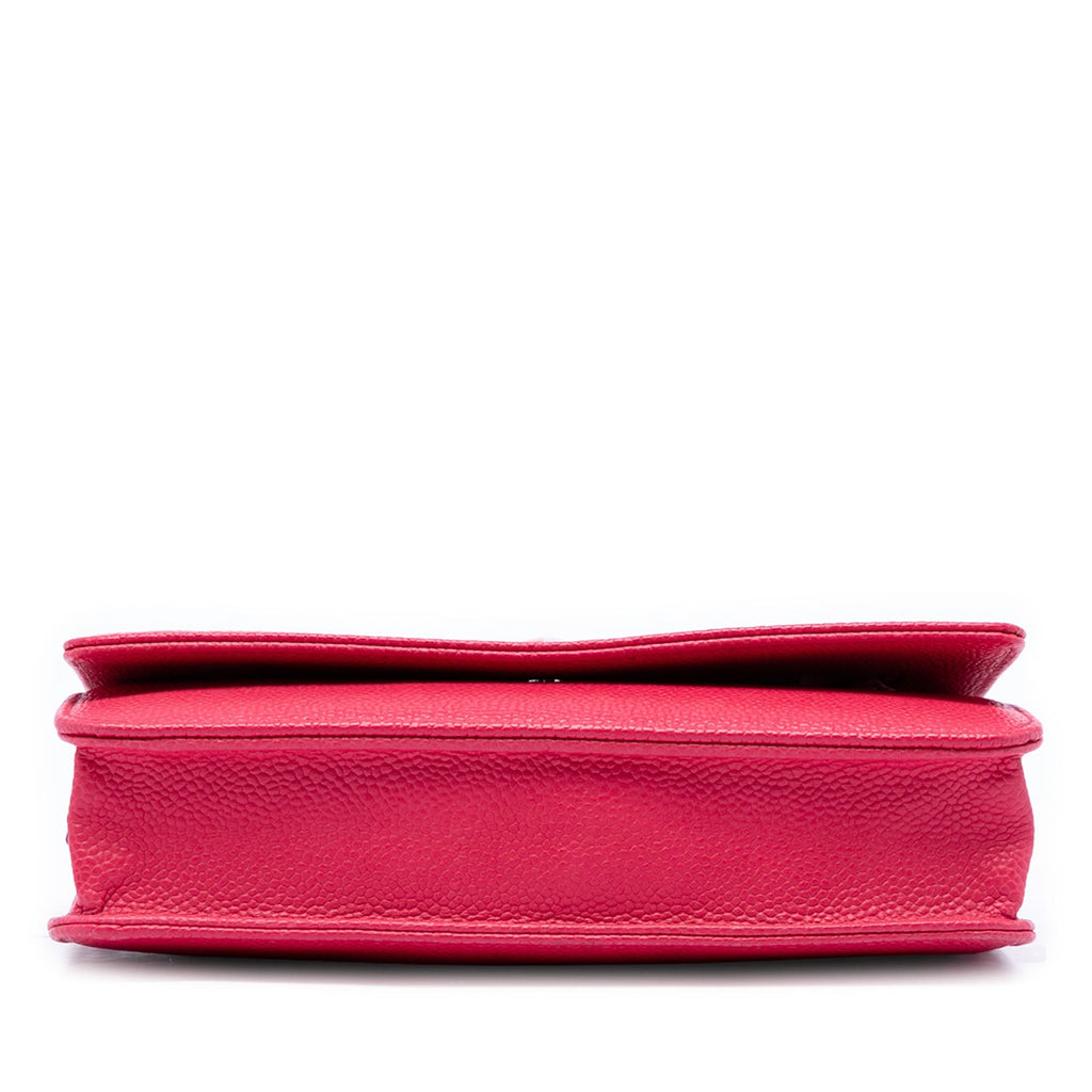 Chanel Caviar Bicolor CC Wallet on Chain