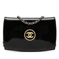 Chanel CC Cuir verni Compact Wallet on Chain