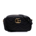Gucci Small GG Marmont Matelasse Cuir de veau Sac porté croisé