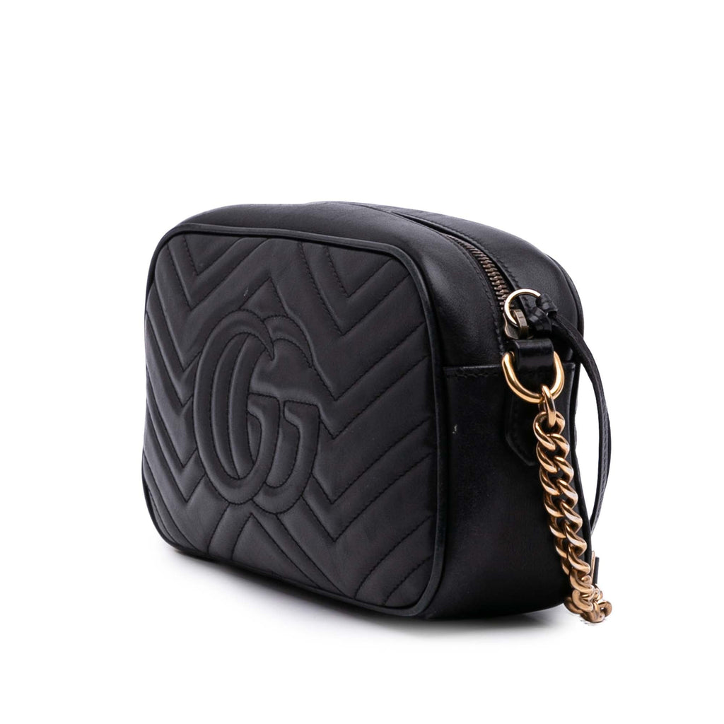 Gucci Small GG Marmont Matelasse Cuir de veau Sac porté croisé