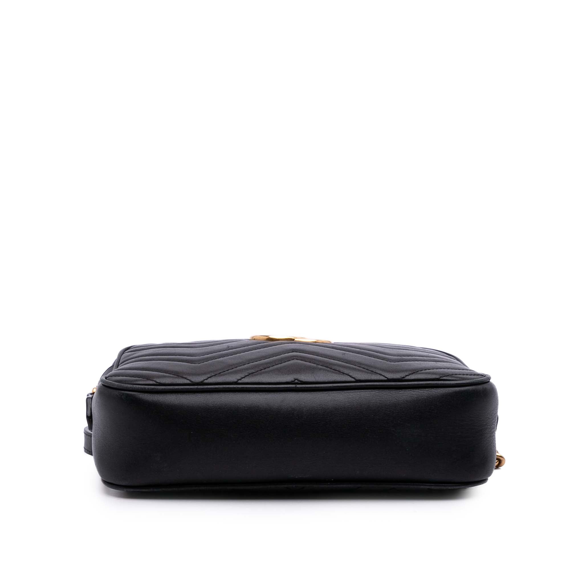 Gucci Small GG Marmont Matelasse Cuir de veau Sac porté croisé