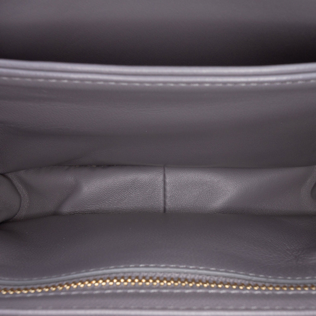 Celine Teen brillant Cuir de veau Triomphe Sac porté croisé